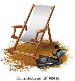 Summer vacation set. Vector illustration