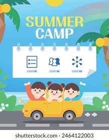 Summer vacation short-term special lecture illustration