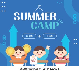 Summer vacation short-term special lecture illustration