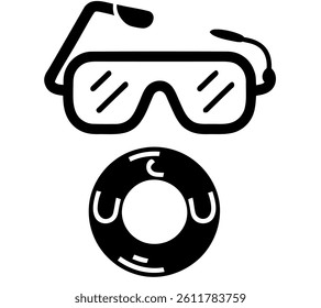 Summer Vacation Silhouette Vector Pack Icons