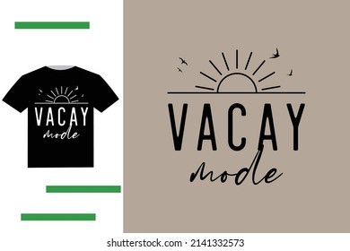 Summer vacation t shirt design