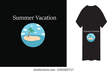 summer vacation t shirt with symbol