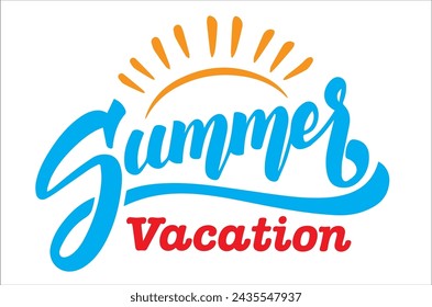 Plantilla de diseño de estilo de texto de vacaciones de verano 