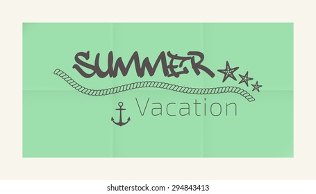 Summer Vacation Themed Poster