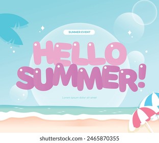 Summer Vacation Travel Event Template