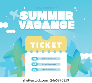 Summer Vacation Travel Event Template