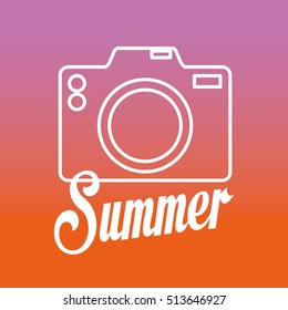 summer vacation travel icon vector illustration graphic design