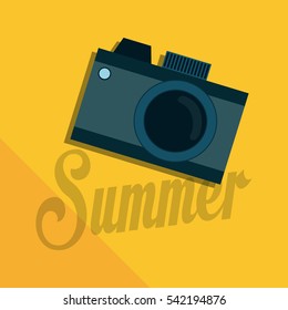 summer vacation travel icon vector illustration graphic design