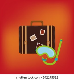 summer vacation travel icon vector illustration graphic design