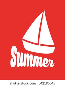 summer vacation travel icon vector illustration graphic design