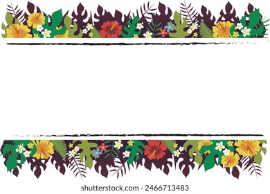 Summer vacation travel sea simple illustration