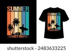 Summer vacation T-shirt design. summer beach t-shirt design.  Summer paradise, Surf Paradise, Sea Enjoy Great Summer, T-shirt, Typography T-shirt Design.