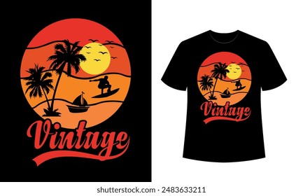 Sommerurlaub T-Shirt Design. Sommer Strand T-Shirt Design.  Summer Paradise, Surf Paradise, Meer Genießen Sie tollen Sommer, T-Shirt, Typografie T-Shirt Design.