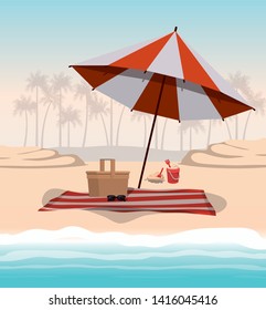 Summer and vacation umbrella design