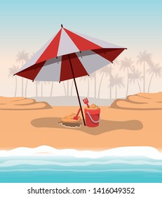 Summer and vacation umbrella design