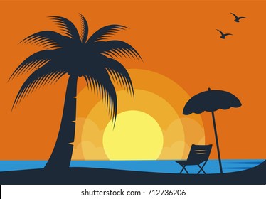 summer vacation vector illustration