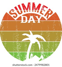 Diseño de camiseta de Vector de vacaciones de verano