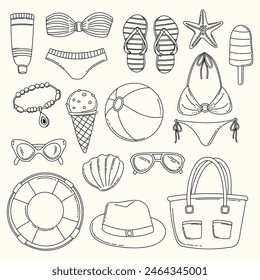 Summer Vacation Vibes Vector Illustration