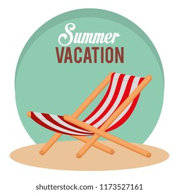 summer vacations with beach chair