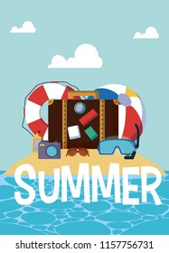 Summer and vacations cartoons