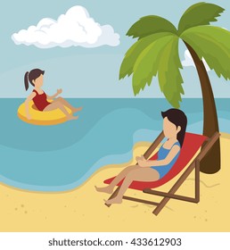 summer vacations design 