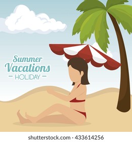 summer vacations design 