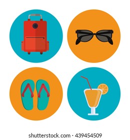 Summer vacations design 