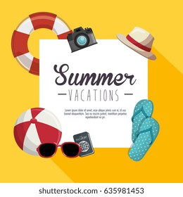 Summer vacations design.