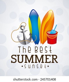 summer vacations design, vector illustration eps10 graphic 