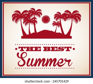 summer vacations design, vector illustration eps10 graphic 
