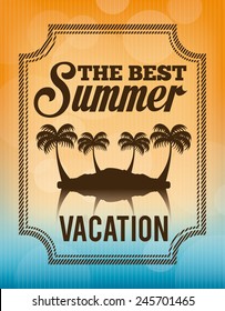 summer vacations design, vector illustration eps10 graphic 
