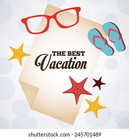 summer vacations design, vector illustration eps10 graphic 