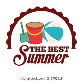summer vacations design, vector illustration eps10 graphic 