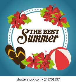 summer vacations design, vector illustration eps10 graphic 