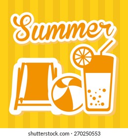 summer vacations design, vector illustration eps10 graphic 