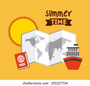 summer vacations design, vector illustration eps10 graphic 