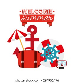 summer vacations design, vector illustration eps10 graphic 