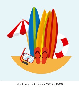 summer vacations design, vector illustration eps10 graphic 