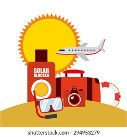 summer vacations design, vector illustration eps10 graphic 