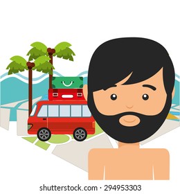 summer vacations design, vector illustration eps10 graphic 