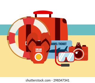 summer vacations design, vector illustration eps10 graphic 