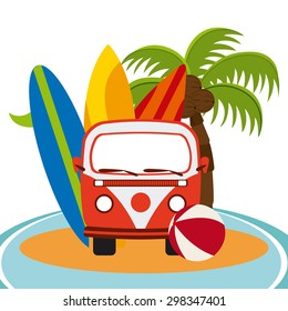 summer vacations design, vector illustration eps10 graphic 