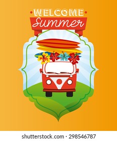 summer vacations design, vector illustration eps10 graphic 