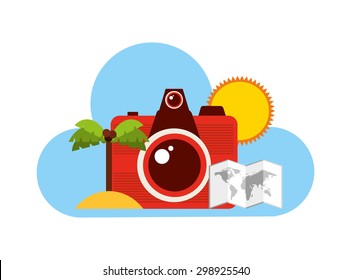 summer vacations design, vector illustration eps10 graphic 