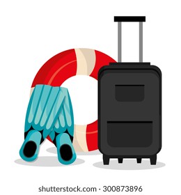 Summer vacations design, vector illustration eps 10.
