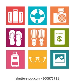 Summer vacations design, vector illustration eps 10.