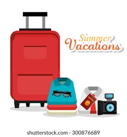 Summer vacations design, vector illustration eps 10.