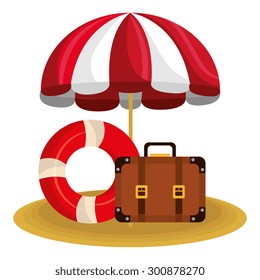 Summer vacations design, vector illustration eps 10.
