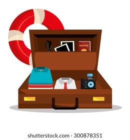 Summer vacations design, vector illustration eps 10.