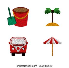 summer vacations design, vector illustration eps10 graphic 